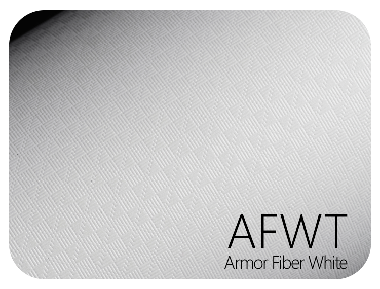 LIFE+GUARD AFWT Armor Fiber White LIFE+GUARD WABU Wave Blue vinyl skin sample for 3C protective wraps