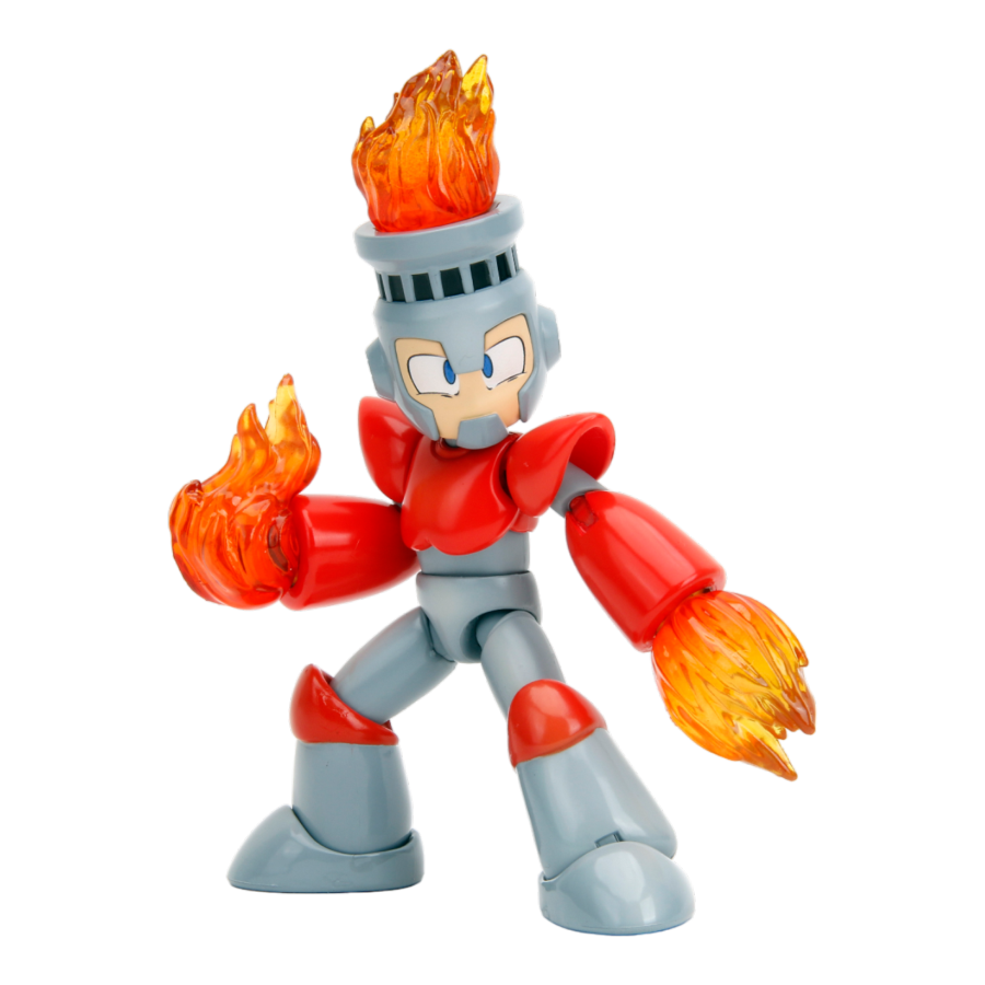 《 JADA TOYS 》 洛克人 4.5吋火焰人 可動人偶