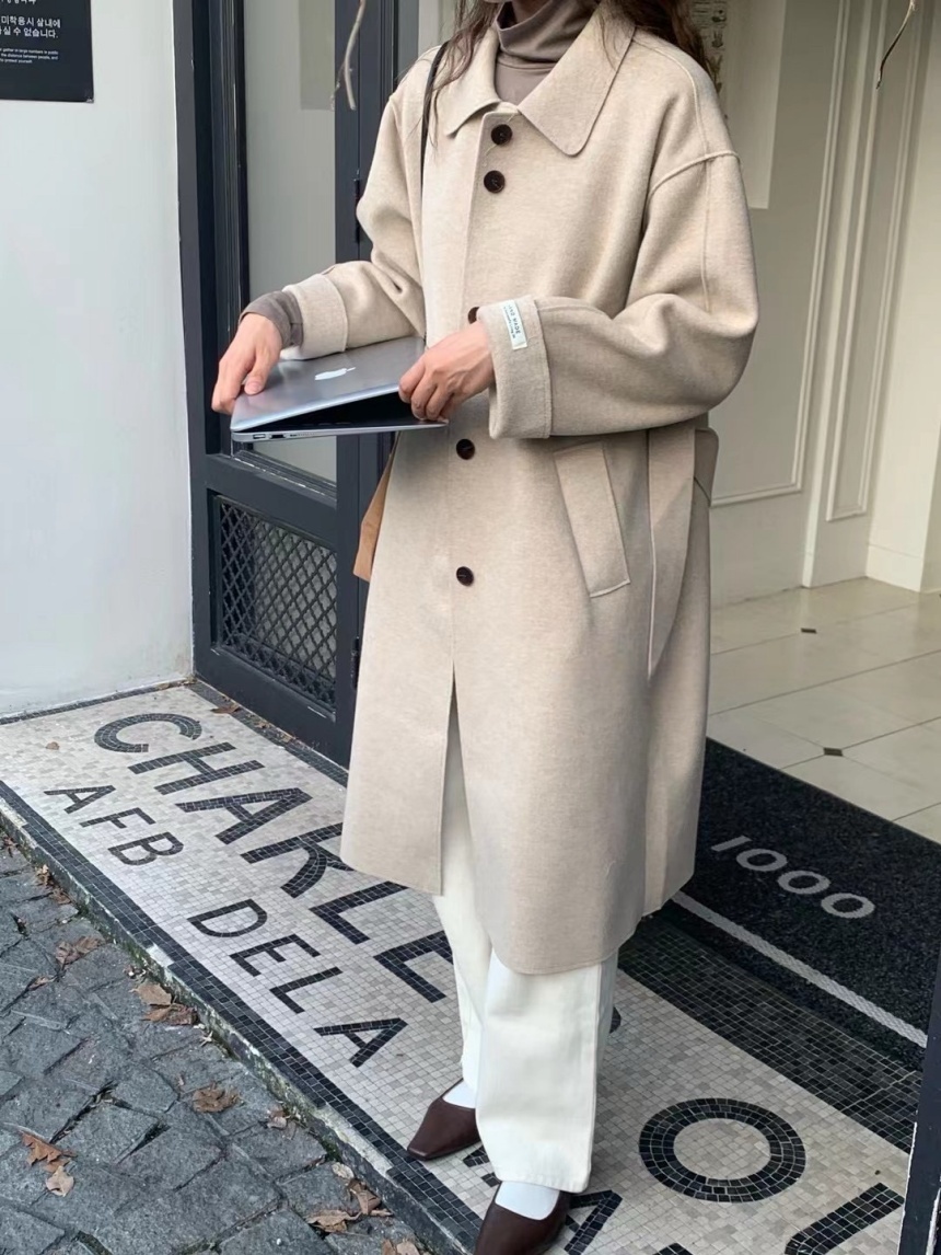 Jan.廣州連線 ∣雙面休閒毛呢外套*4色