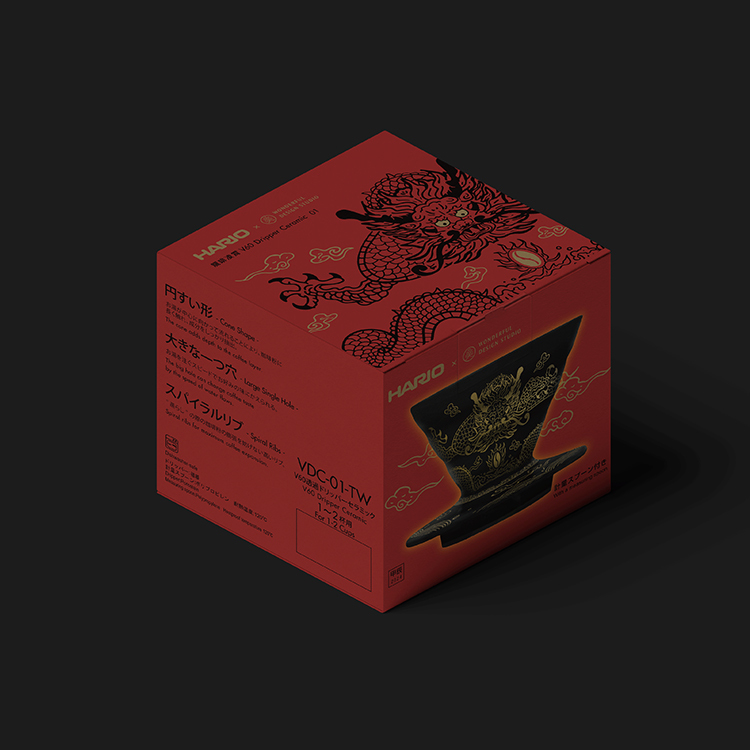 玩美文創 X HARIO_龍啡凌霄 V60 聯名濾杯