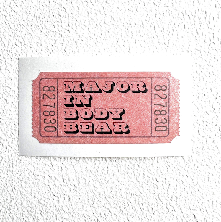 【體熊專科 Major in Body Bear】體熊專科新舊款貼紙