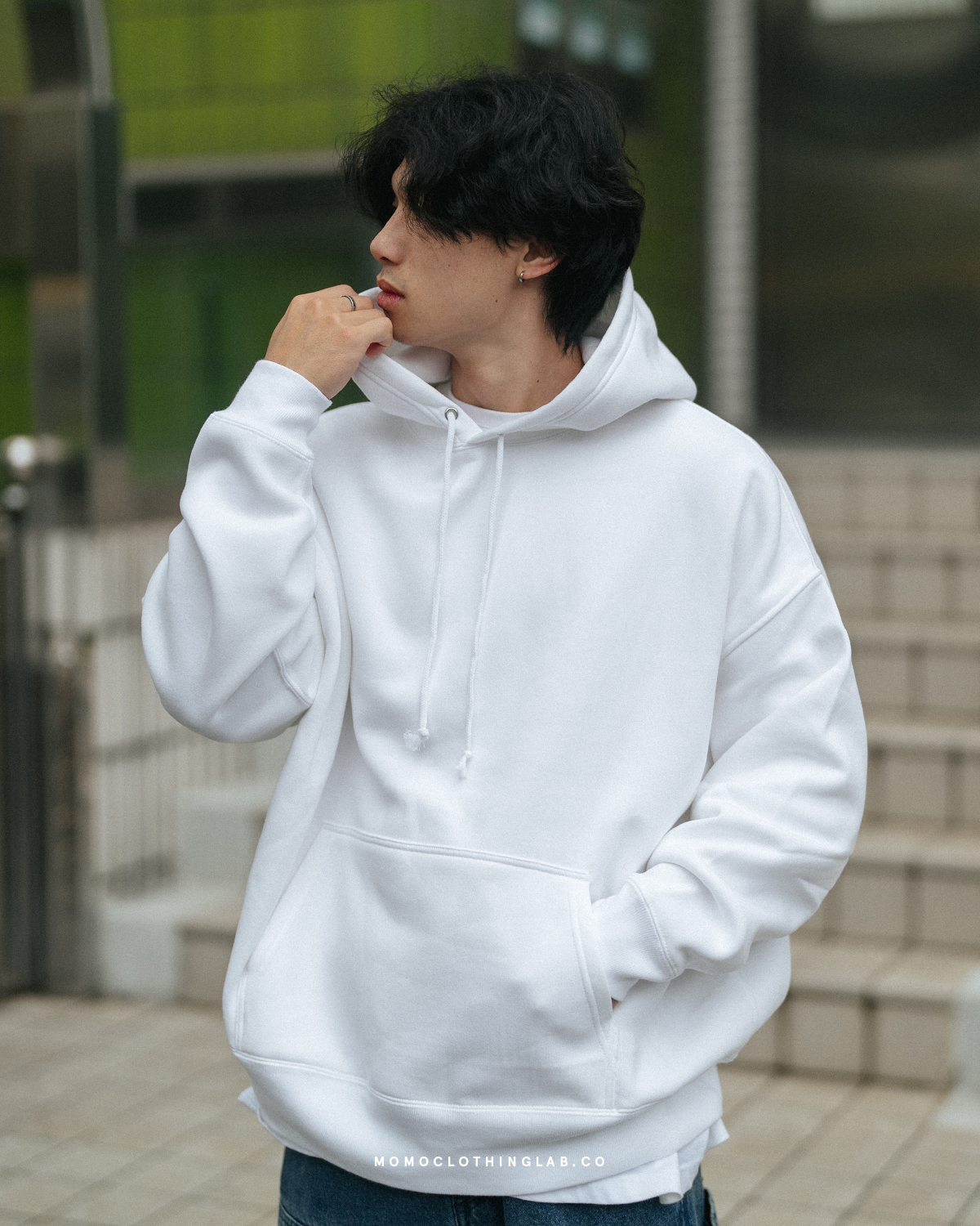 United Athle 10.0oz T/C 寬版落肩連帽T恤 (內刷毛)  3563101  7色