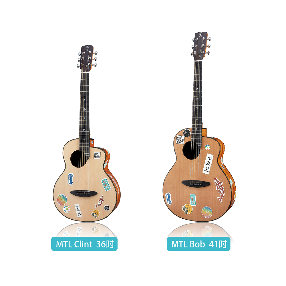 aNueNue aNueNue / MTL 聯名款 面單木吉他(雲杉木面板/紅松木面板)(MTL Clint/MTL Bob) 彩虹人官方認證 第 2 張圖片｜三峽吉他 / Bass