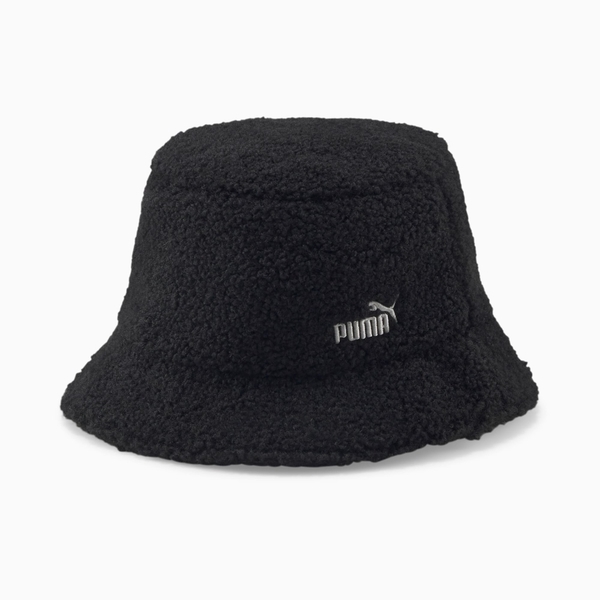 PUMA Fleece Bucket Hat 黑色 羊羔毛 毛茸茸 漁夫帽 帽子 02424901