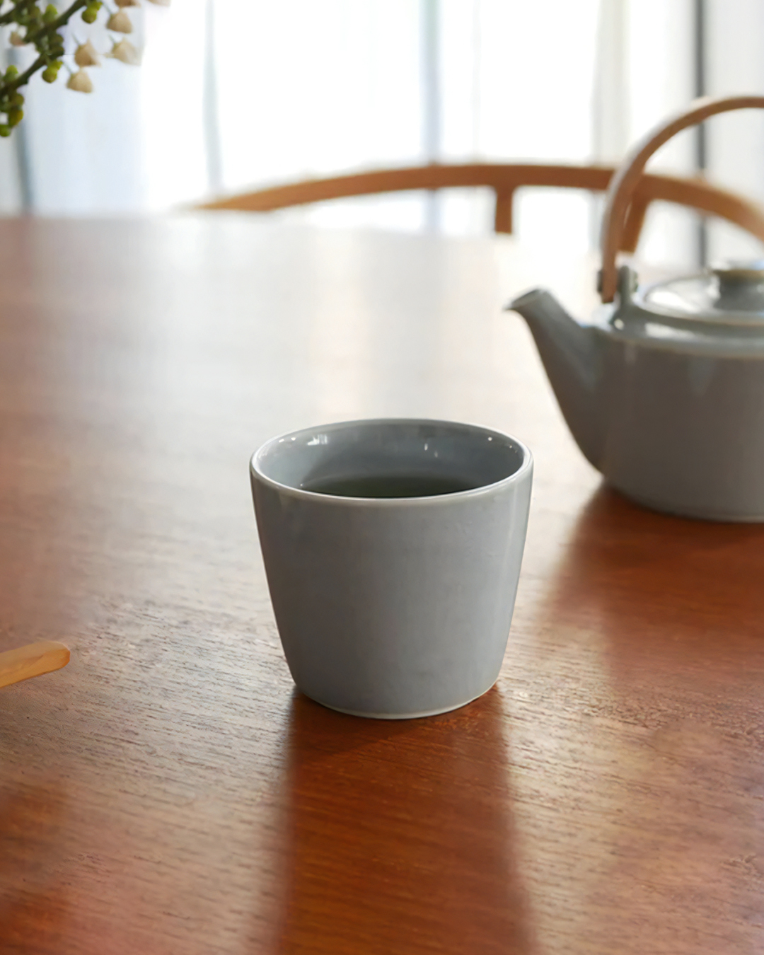 Syo Pottery Tea Cup Gray(2 pieces)｜SALIU