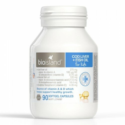 BIO ISLAND 嬰幼兒鱈魚油+魚肝油 90粒