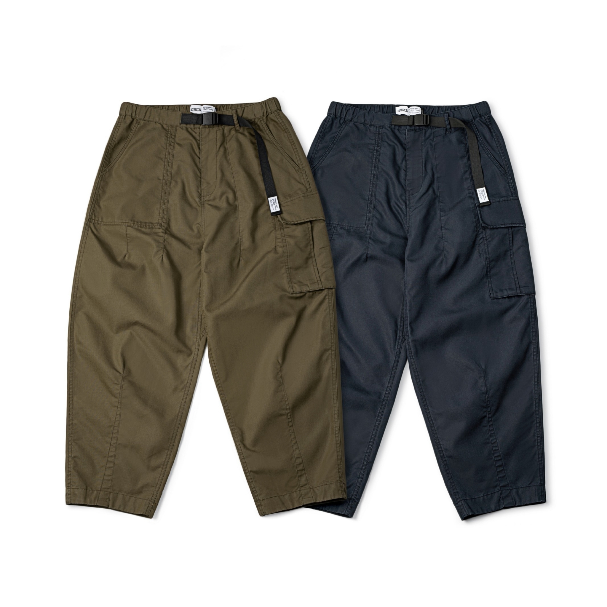 Filter017 不對稱拼接錐型抗撕裂軍褲