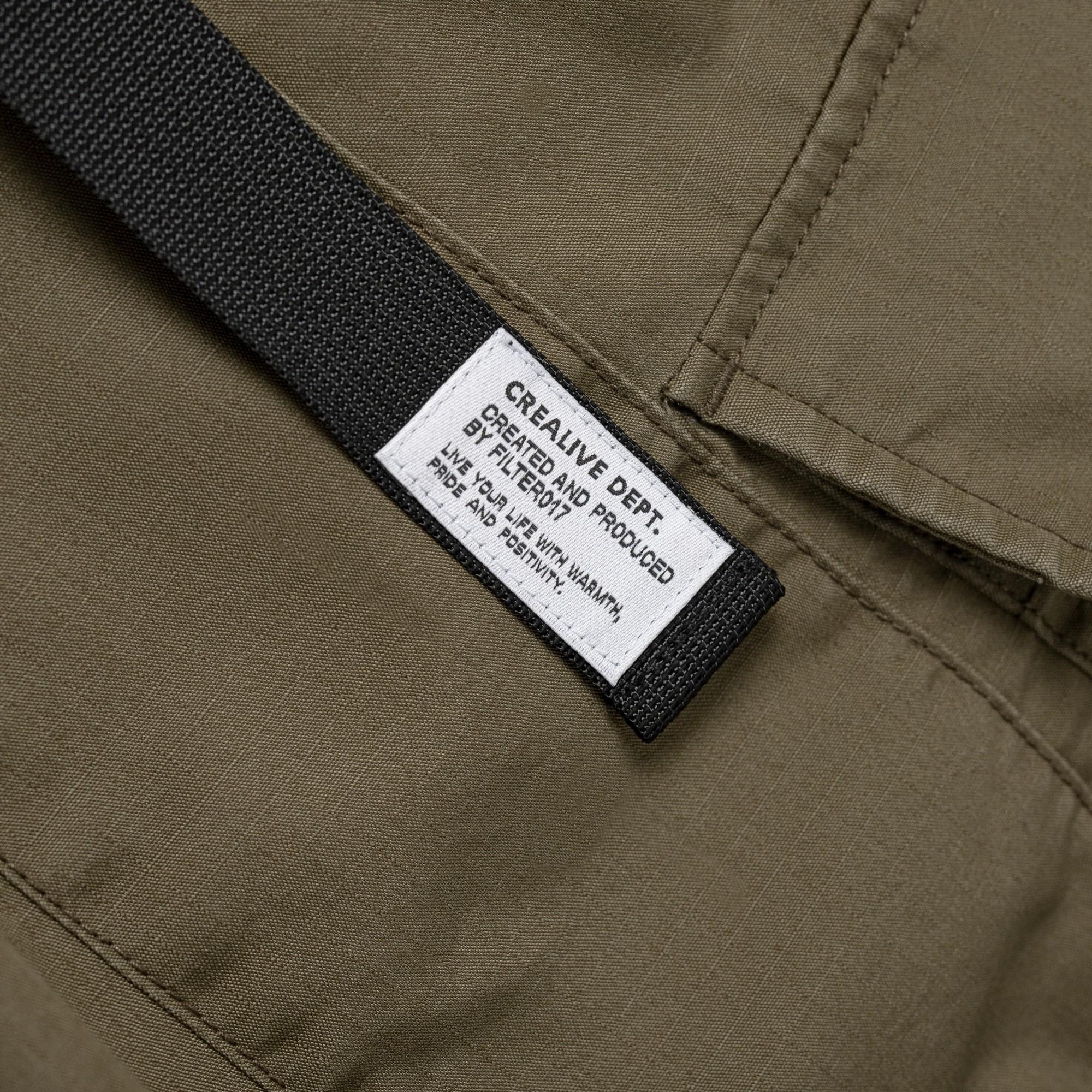 Filter017 不對稱拼接錐型抗撕裂軍褲