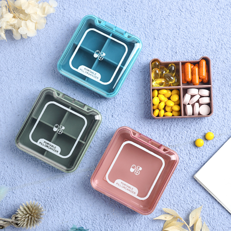 簡約分隔藥盒 3色【AZ014】