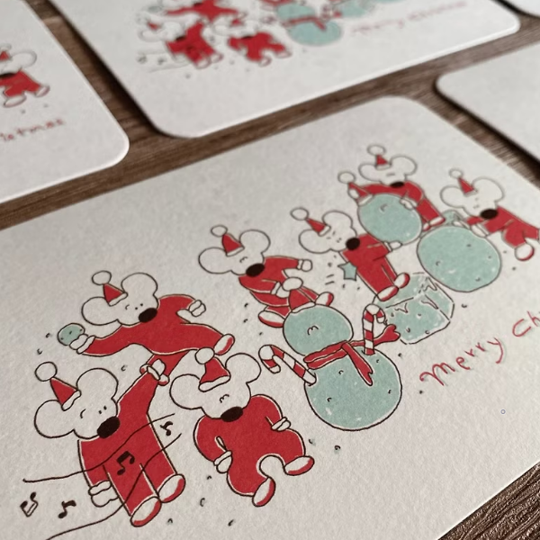 堆雪人明信片｜1991w2992 台灣