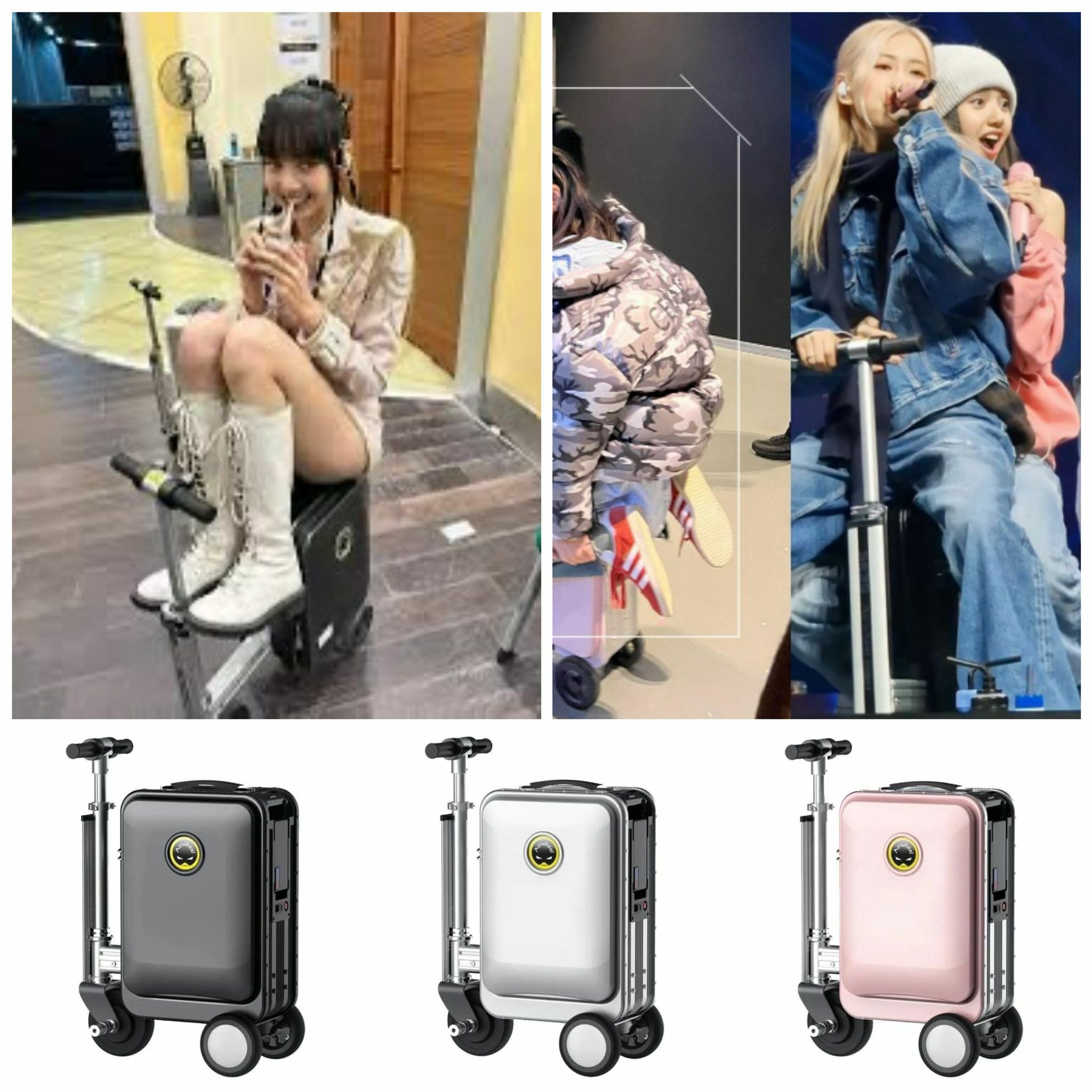 全球直送 BlackPink 同款  Airwheel 智慧騎乘 電動旅行箱