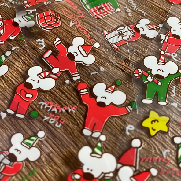 小老鼠 聖誕節 PET膠帶｜1991w2992 台灣