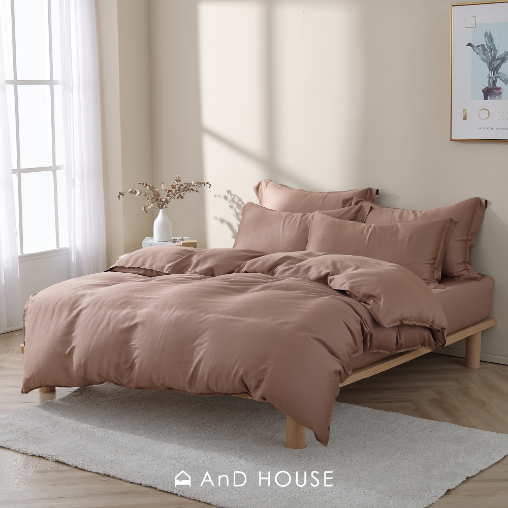 60支天絲｜100%萊賽爾｜榛果棕｜單品&床包被套組