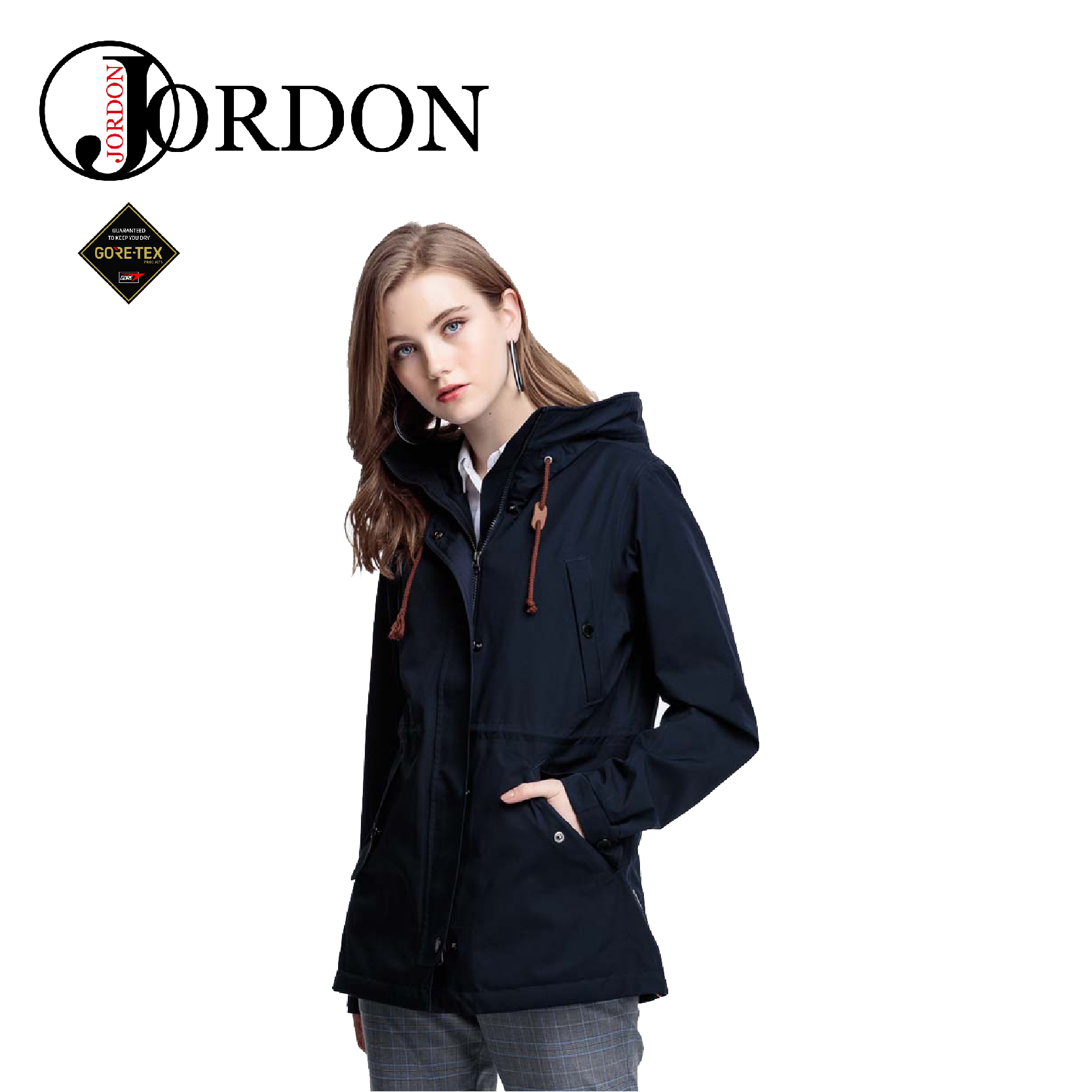 JORDON 橋登 女款 GORE-TEX單件式外套 保暖/防風/冬季/賞雪/大衣  06JW1150