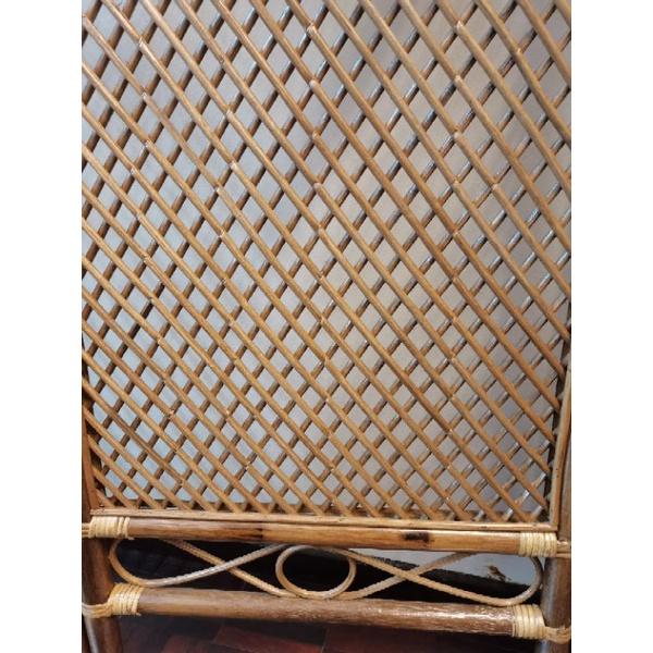 Beige Reverse Arrows EULALIE Rattan Room Divider