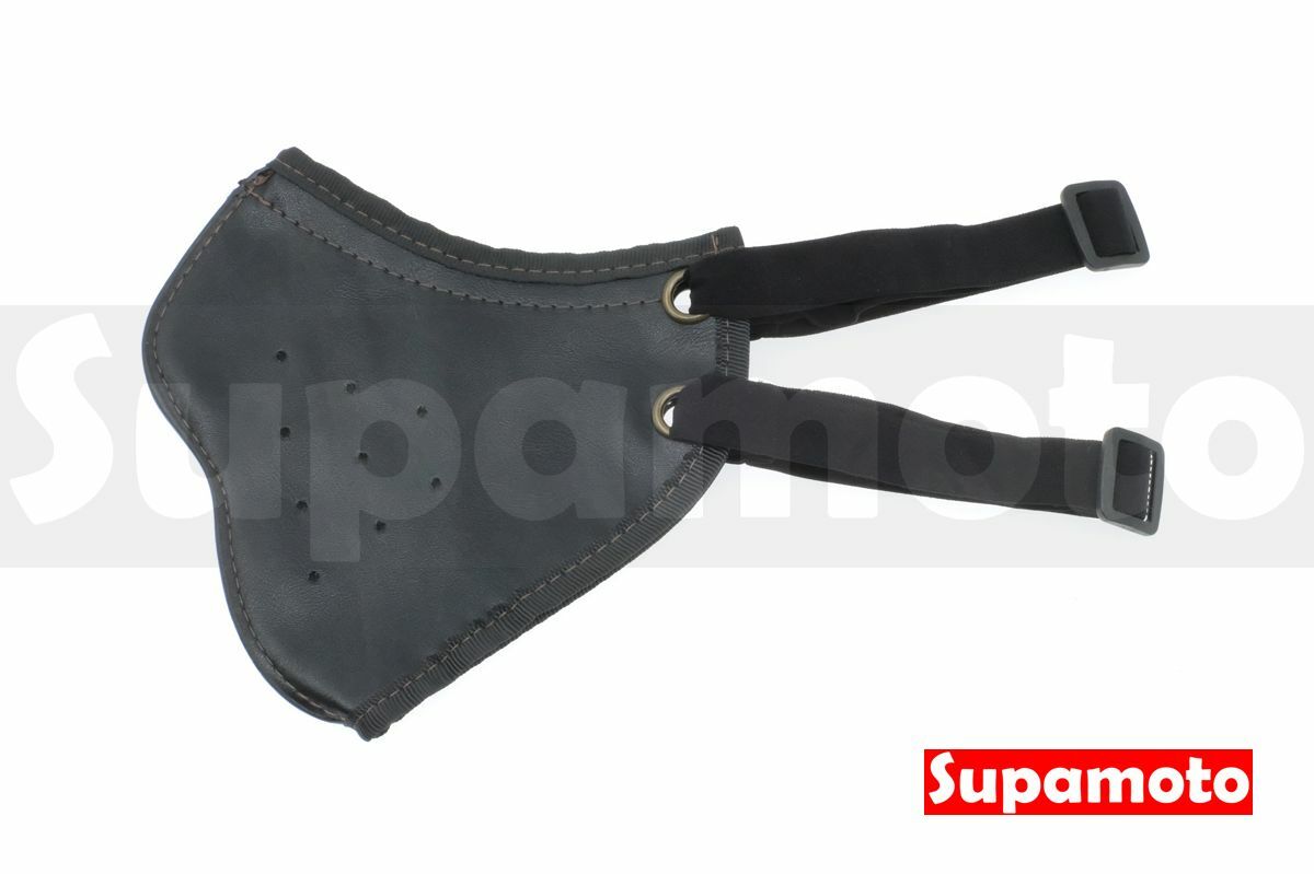 -Supamoto- 騎士 皮口罩 立體 口罩 面罩 貼合 可洗 黑色 褐色 龐克