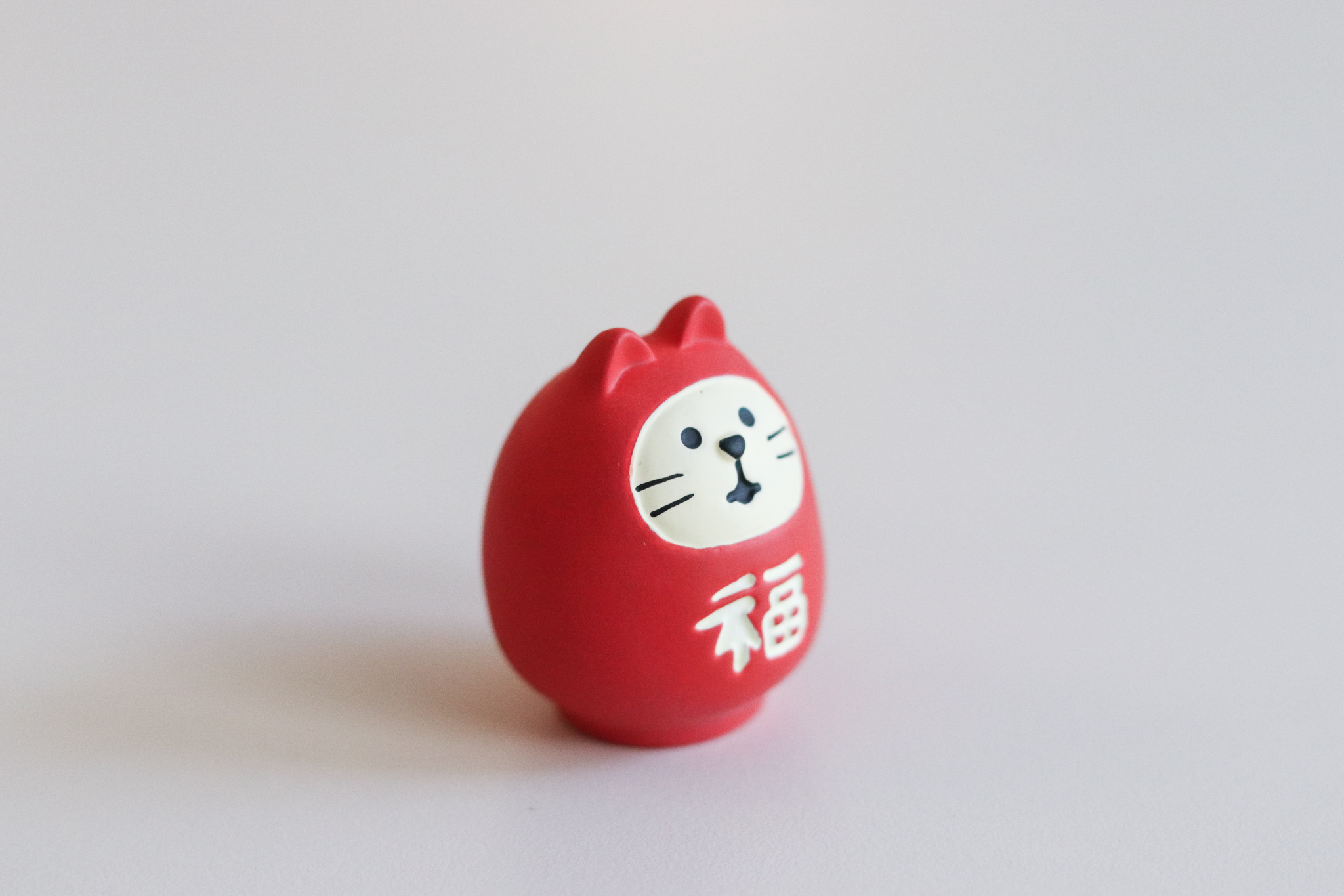 Decole 紅色 福貓達摩