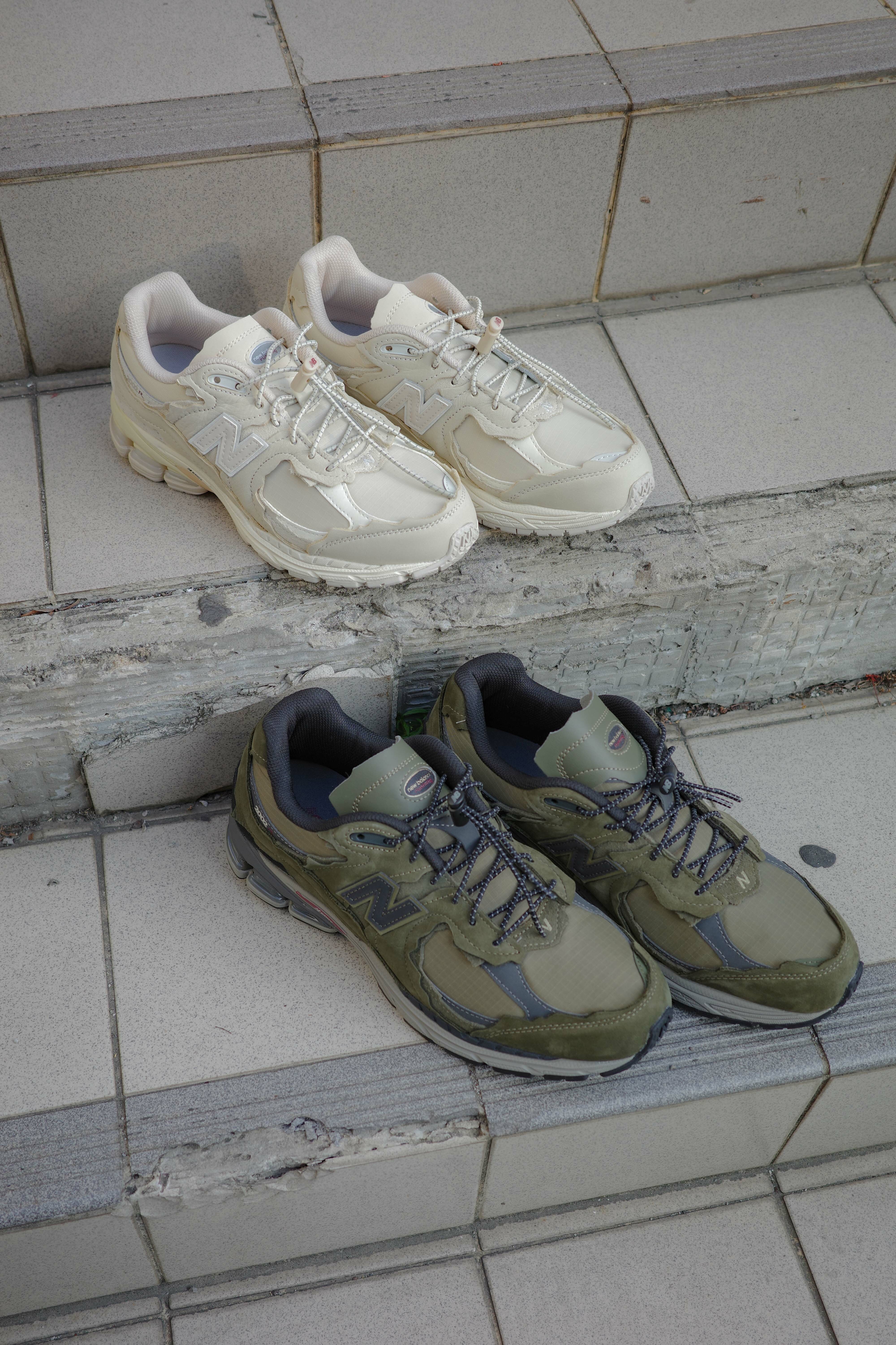 New balance NB 2002R 刀割破壞 拼接 抽繩 米白(M2002RDQ)、軍綠(M2002RDN)