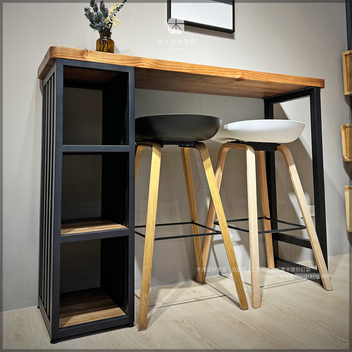 台灣製-貨櫃造型收納吧台桌|可訂製