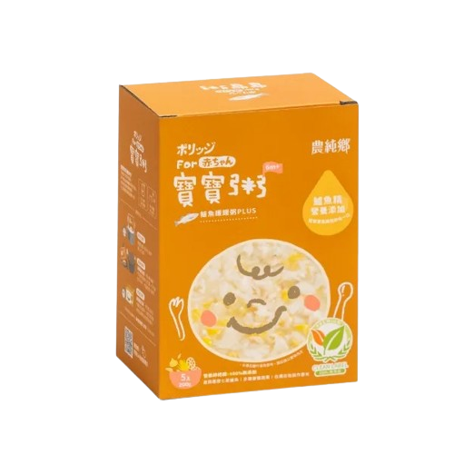 Nong Chun Xiang - Baby Congee PLUS Large (Sea Bass) (200g x 5's/box) 6M+