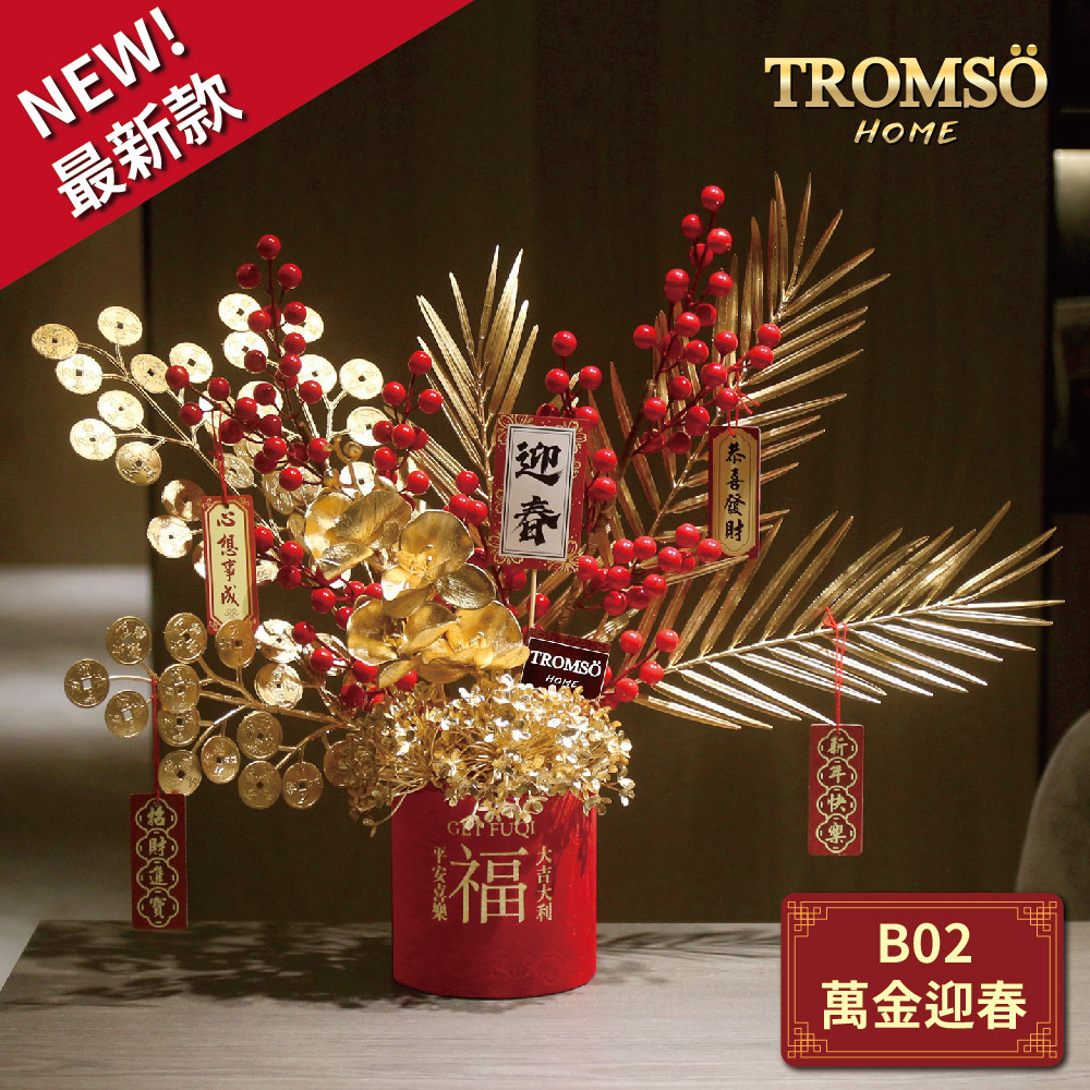 TROMSO金喜發財果新年花禮花籃-B02萬金迎春
