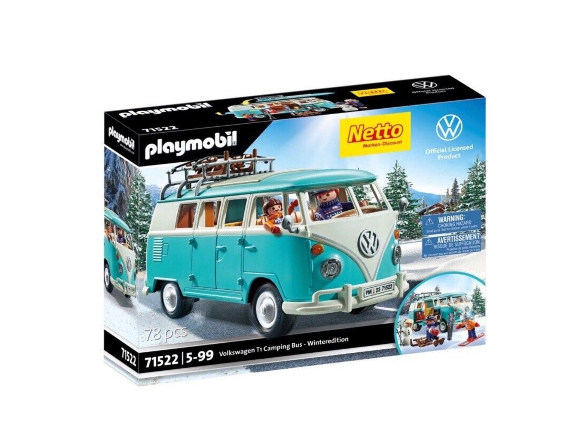 PLAYMOBIL Volkswagen 71522 T1 Camping Bus Netto Edition