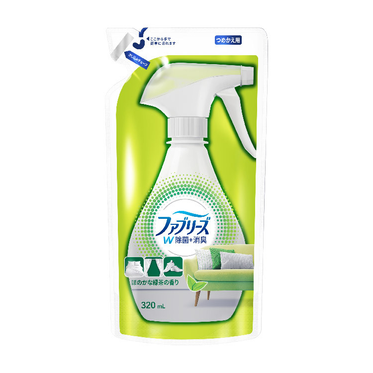 【風倍清】織物除菌消臭補充包(綠茶清香)320ml