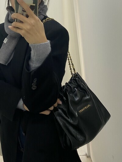 韓國代購｜JillStuart Coco Chain Drawstring Chain Shoulder Ba