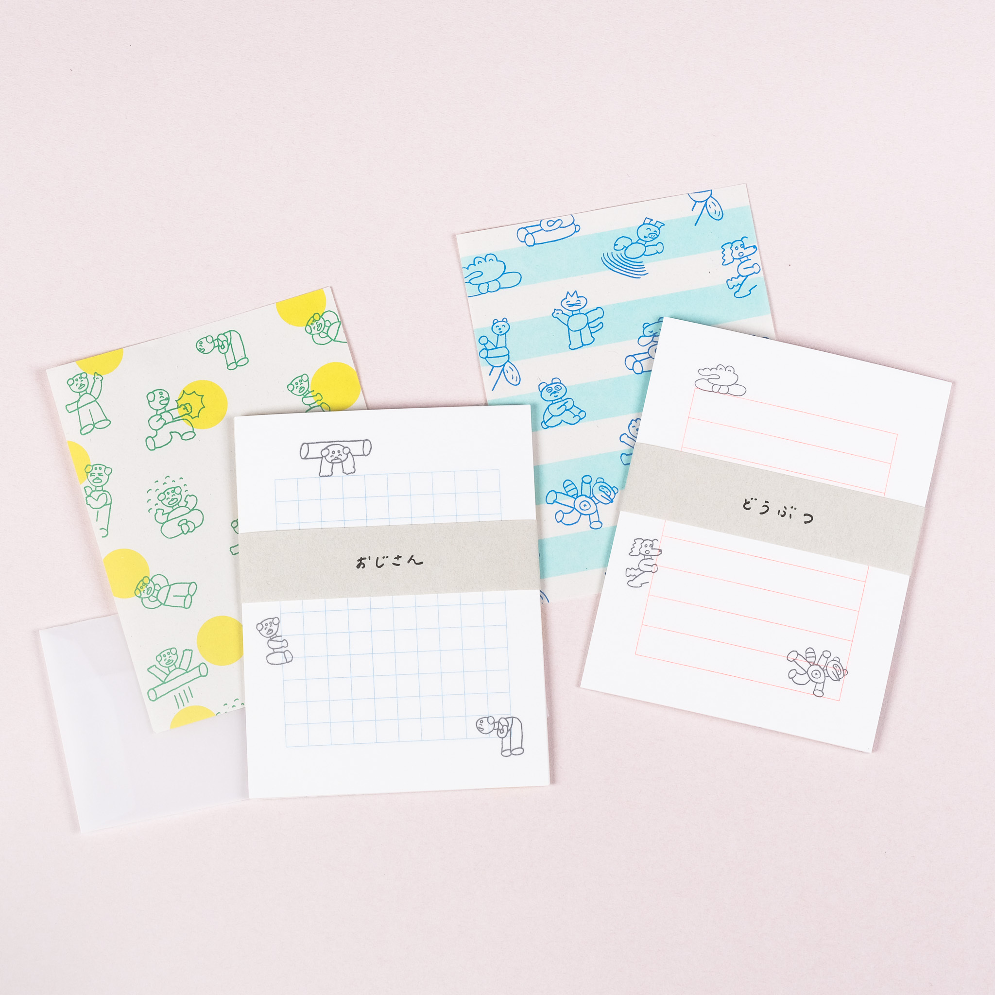 Nishiwaki Tadashi x 水縞 信封信紙套組 / 水縞 / JAPAN