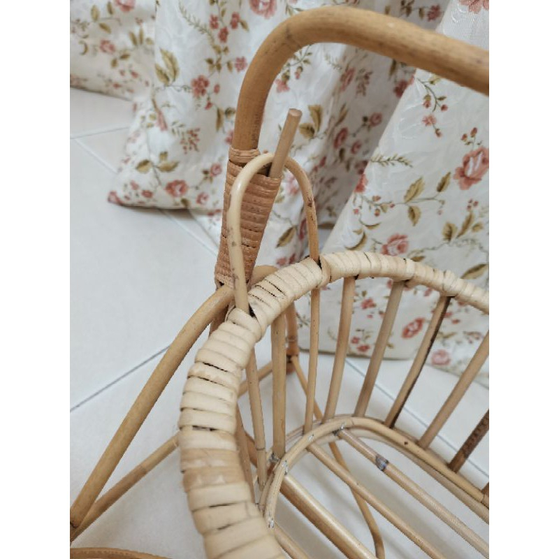 Handmade Rattan Swing Basket