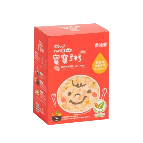 Nong Chun Xiang - Baby Congee PLUS Large (Pork) (200g x 5's/box)  6M+