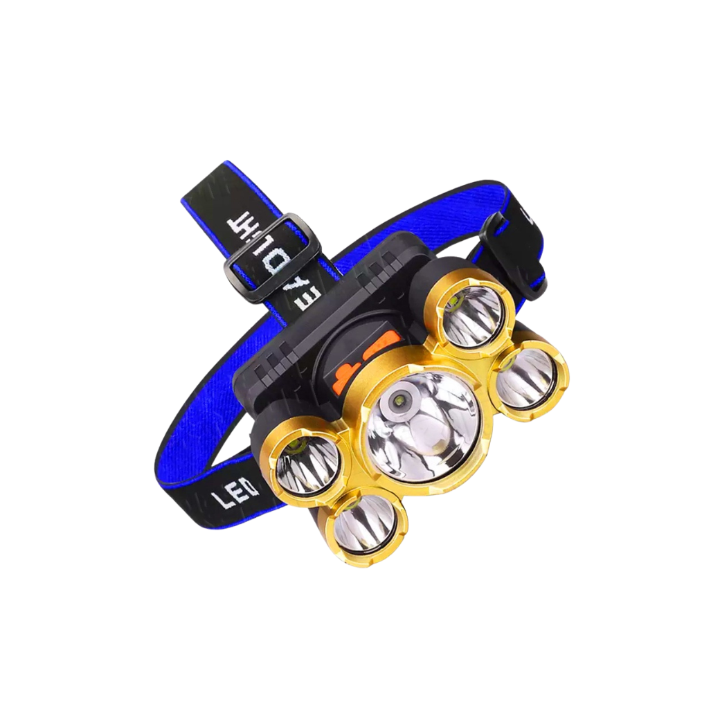 LED五眼頭燈(充電式)