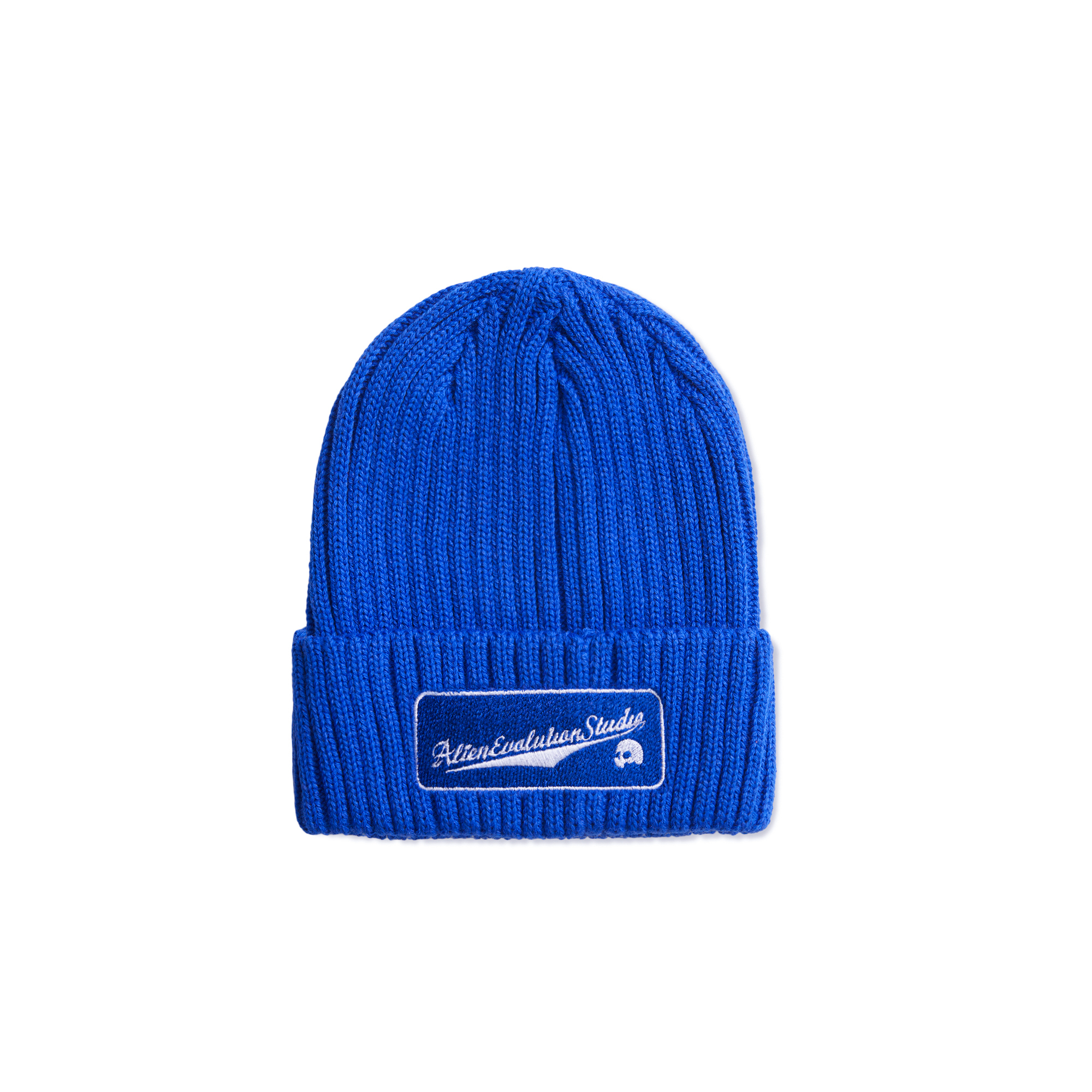 AES CURSIVE WRITING PATCH KNIT BEANIE