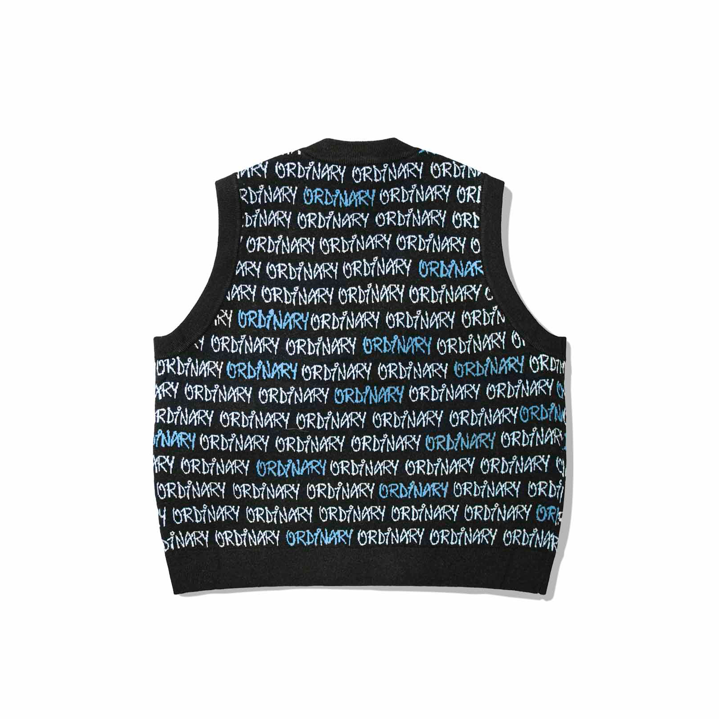 ORDINARY 美式草寫小LOGO針織提花背心