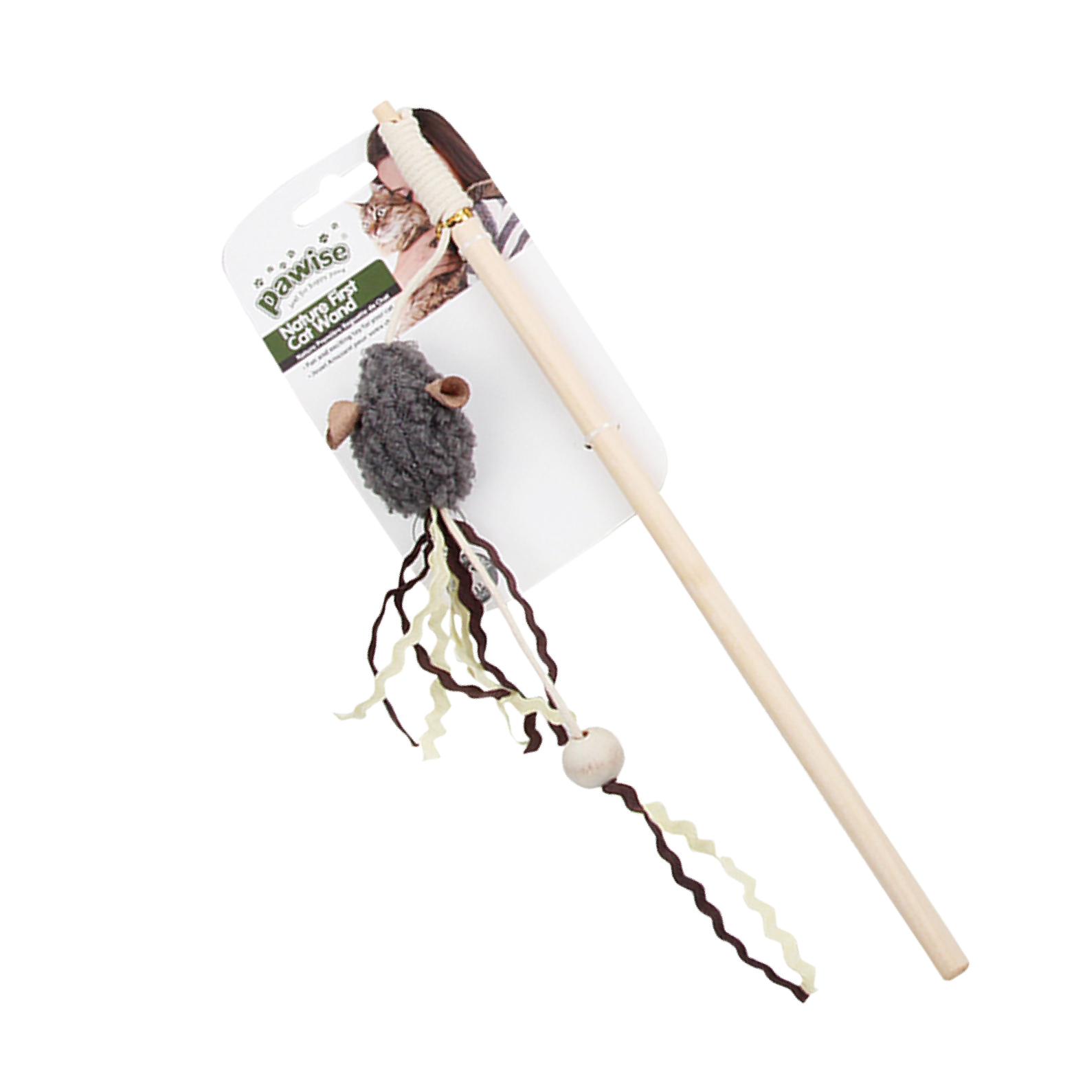 Pawise|毛巾料老鼠貓棒(NO.28259)