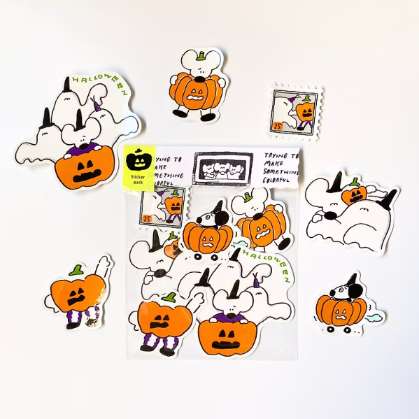 防水貼紙包 小老鼠 萬聖節主題 3｜1991w2992 台灣