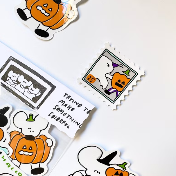 防水貼紙包 小老鼠 萬聖節主題 3｜1991w2992 台灣