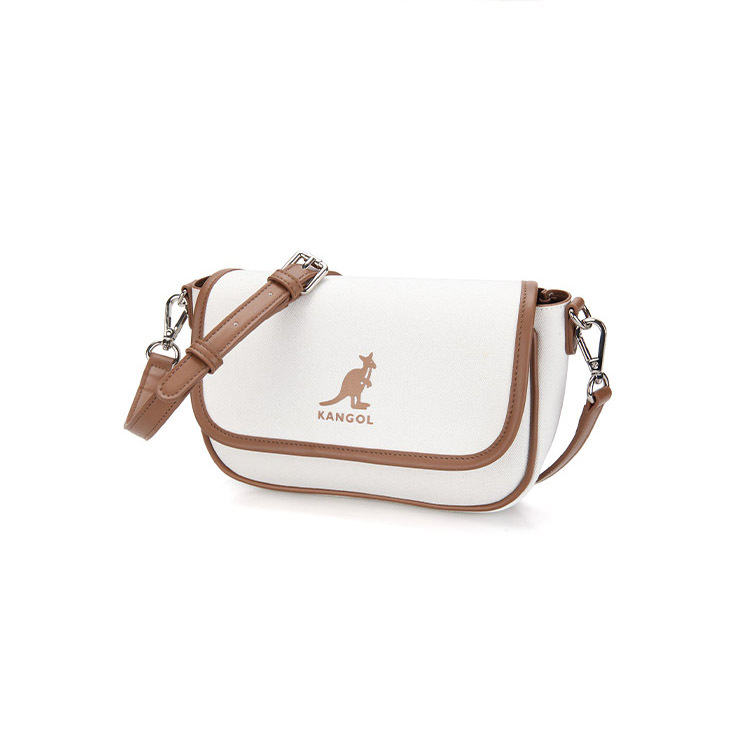 <韓國代購> KANGOL DUO CANVAS FLAP CROSSBODY BAG