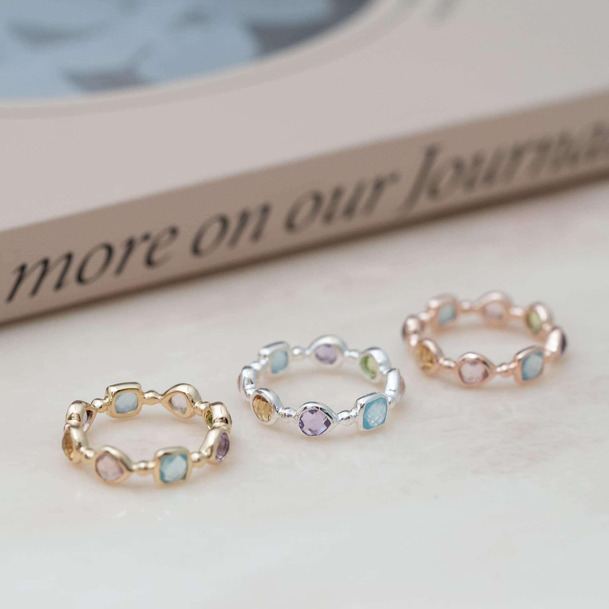 純銀彩寶戒指 svr72 over #17 以上$1029