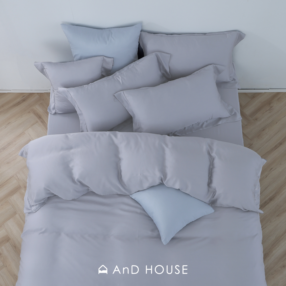 100支天絲｜100%萊賽爾｜淺暮灰｜單品&床包被套組