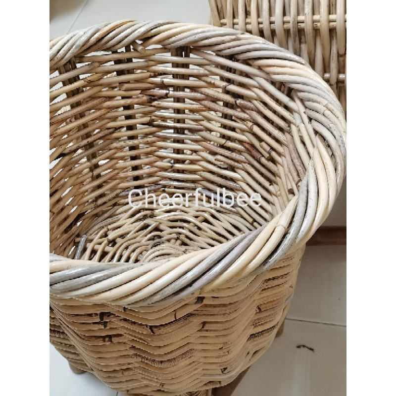 Large Rattan Planter Storage Basket