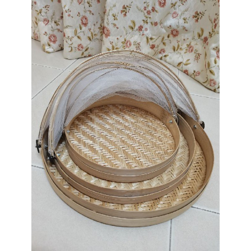 Dustproof Picnic Fruit Tray Food Bread Dishes Cover