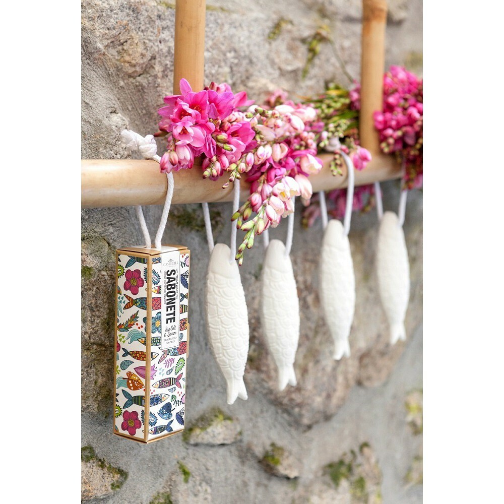 【CASTELBEL】設計款-沙丁魚造型海鹽檸檬香氛皂100gⒽ