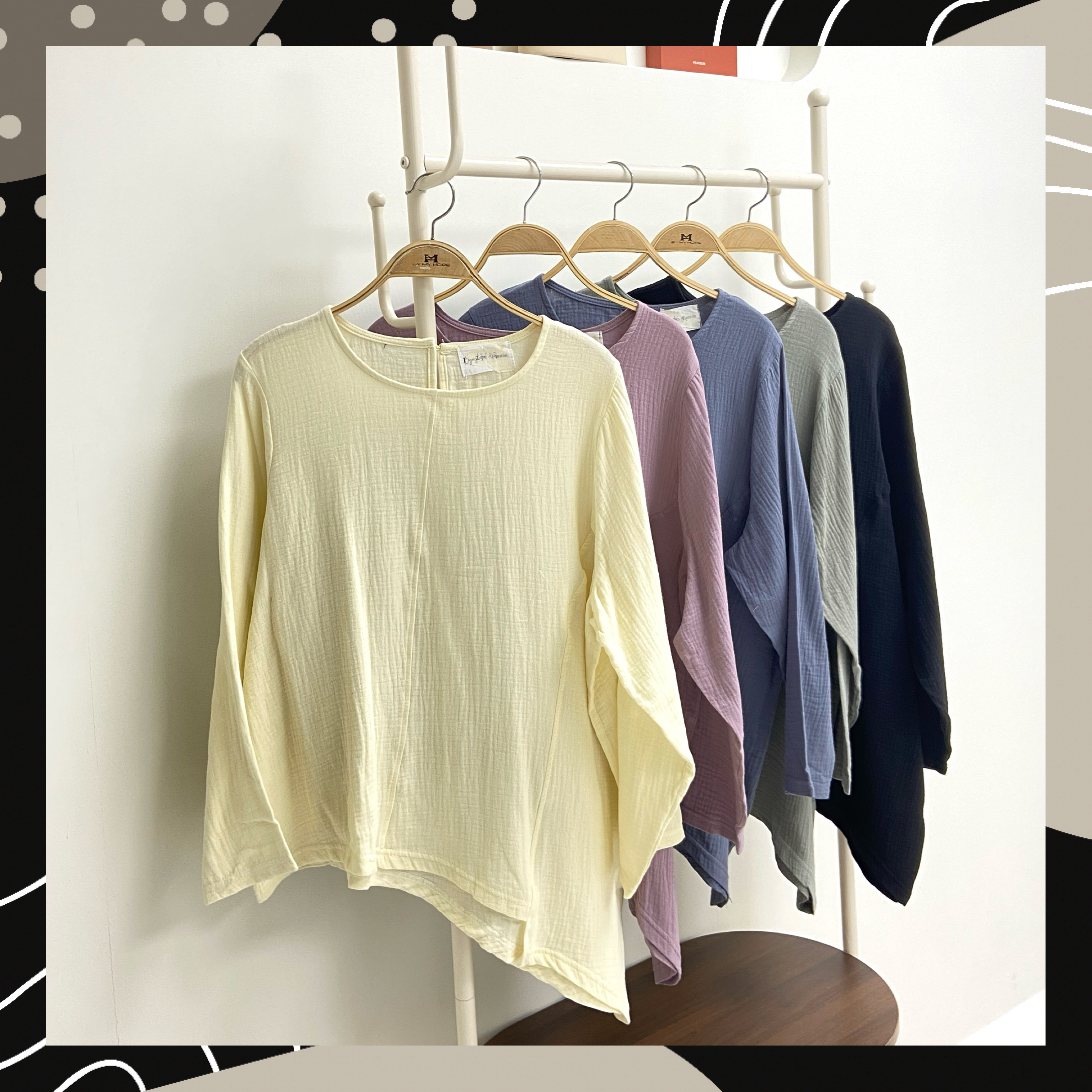 【BONNIE】BB棉斜腳TOP