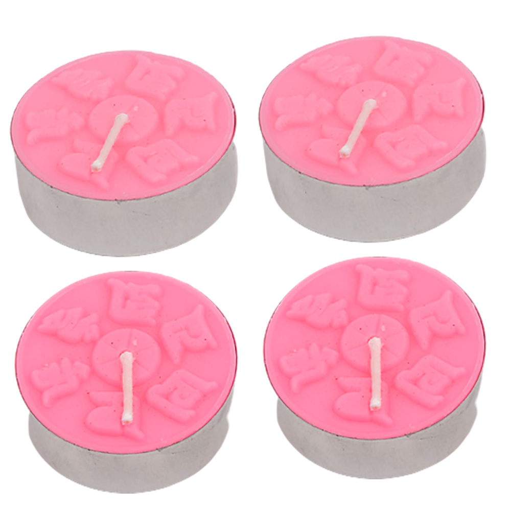 六字真言甘露酥油粒{鐵盒}粉紅色90入【十方】150946