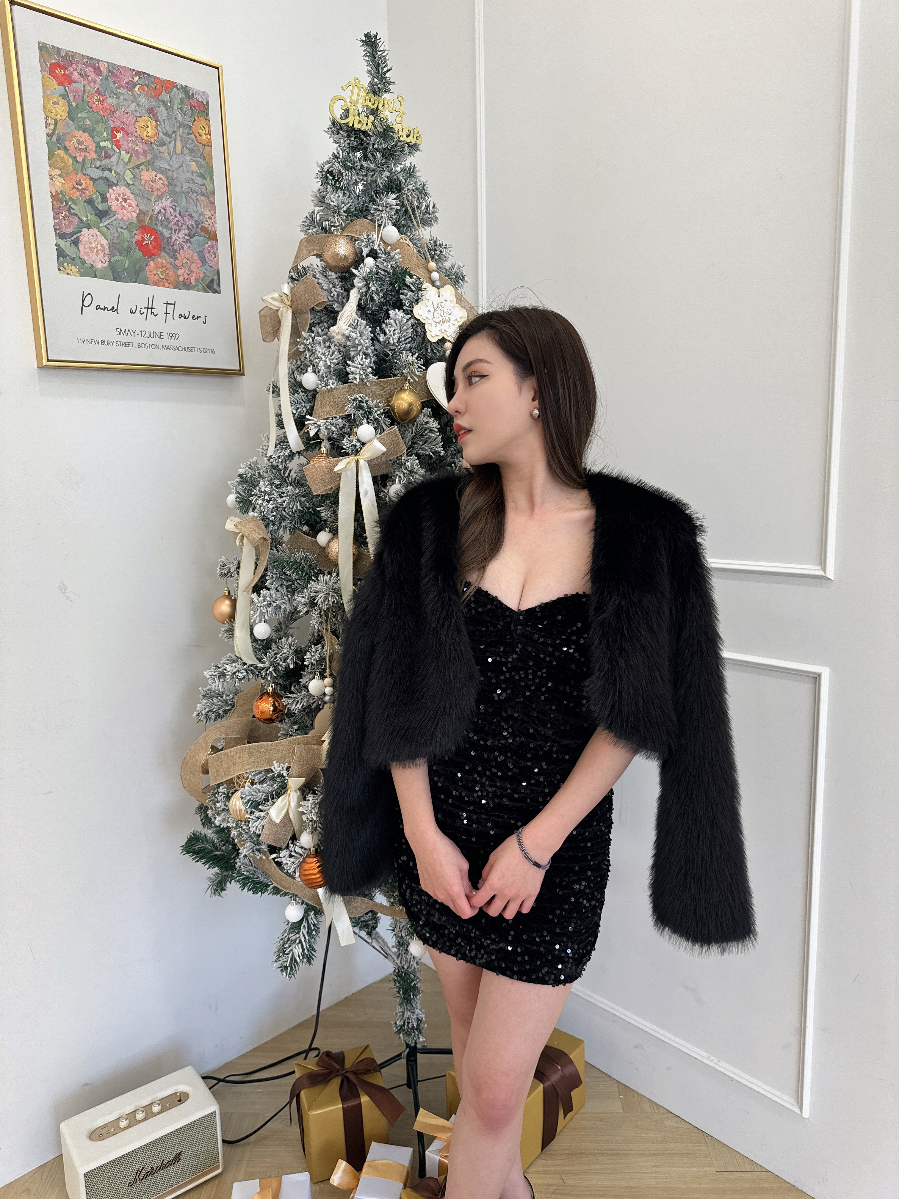 高級感毛毛短版外