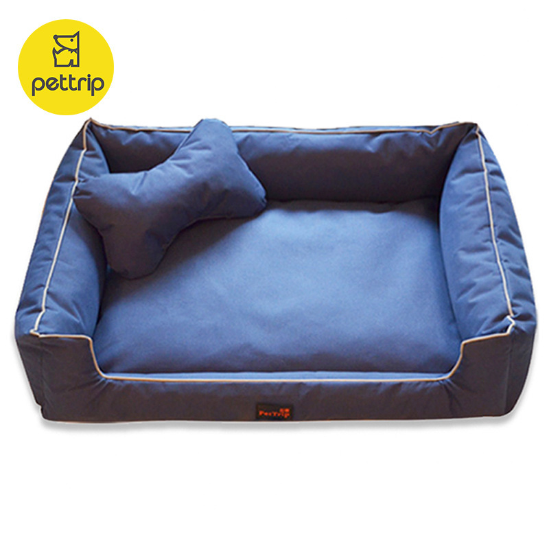 PETTRIP宠物狗窝 耐磨帆布方窝 全拆洗（不含骨头抱枕）