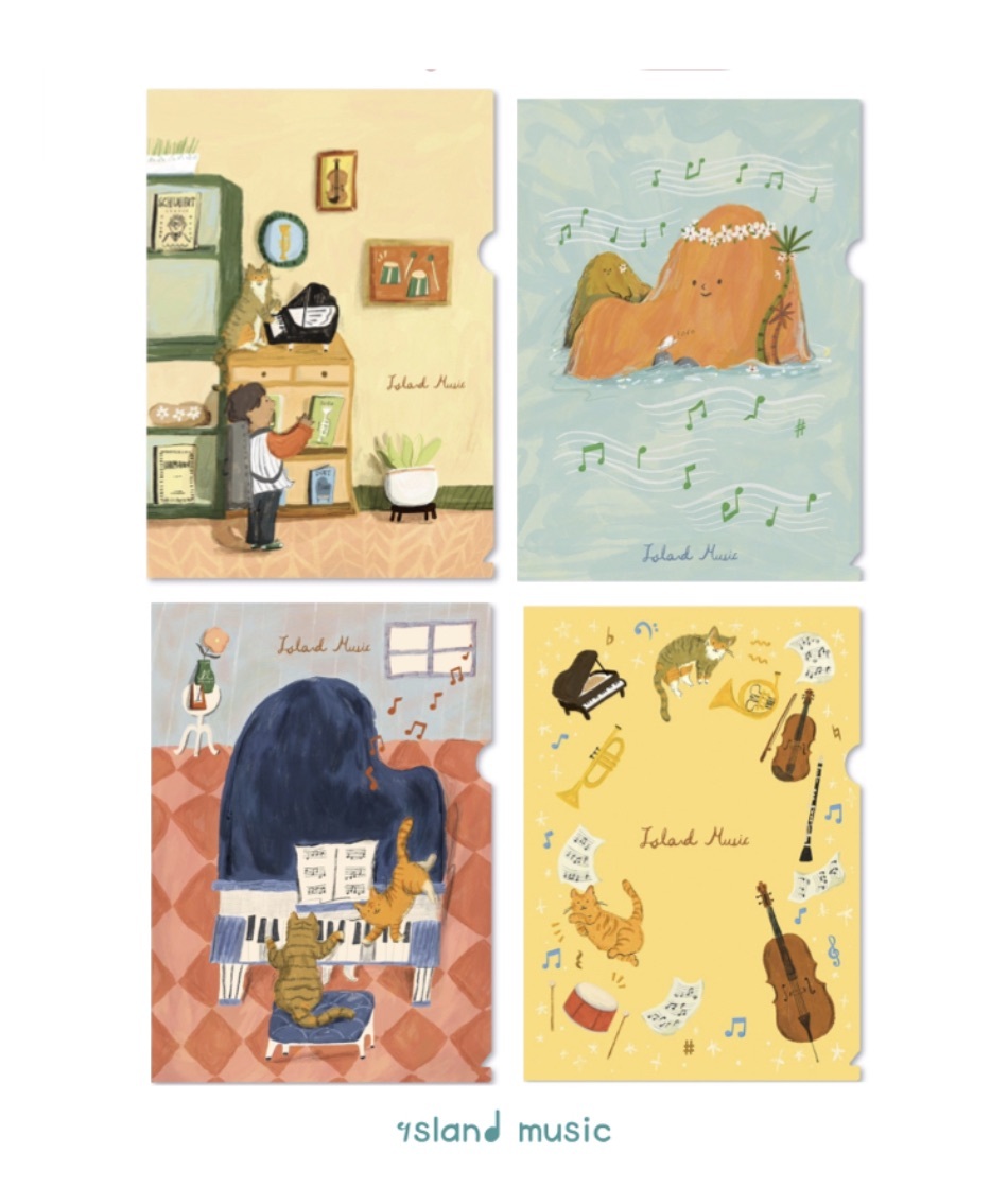 島嶼四重奏音樂資料夾套組（四個一組）