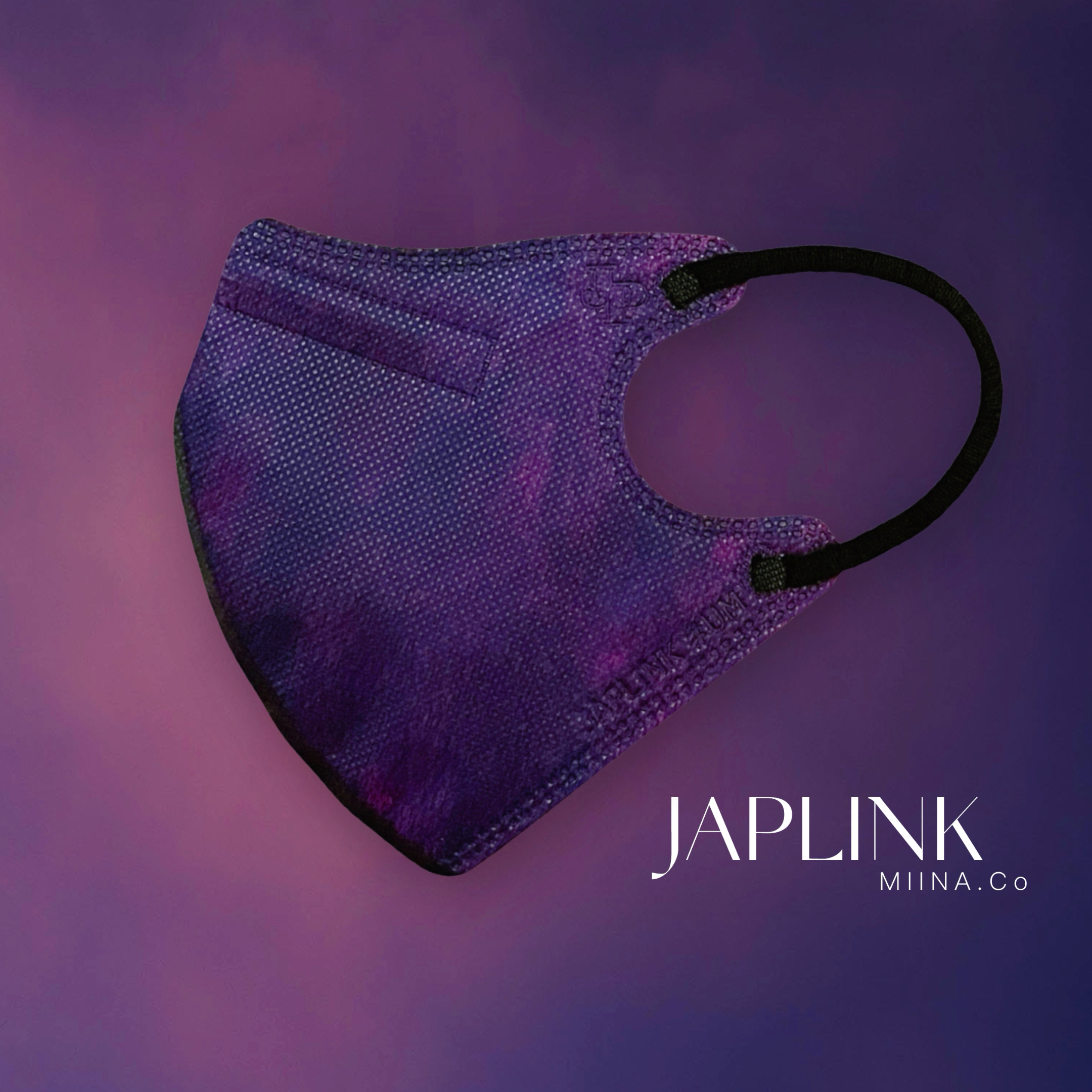 JAPLINK MASK 立體口罩【 MB++ 雙熔噴 】惡魔紫