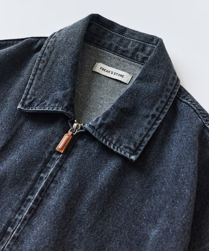 日本選貨店 Freak store Relax Fit 拉鍊牛仔外套